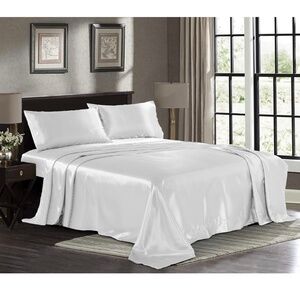 New Vilsmud 4 Piece Sheet Set in White